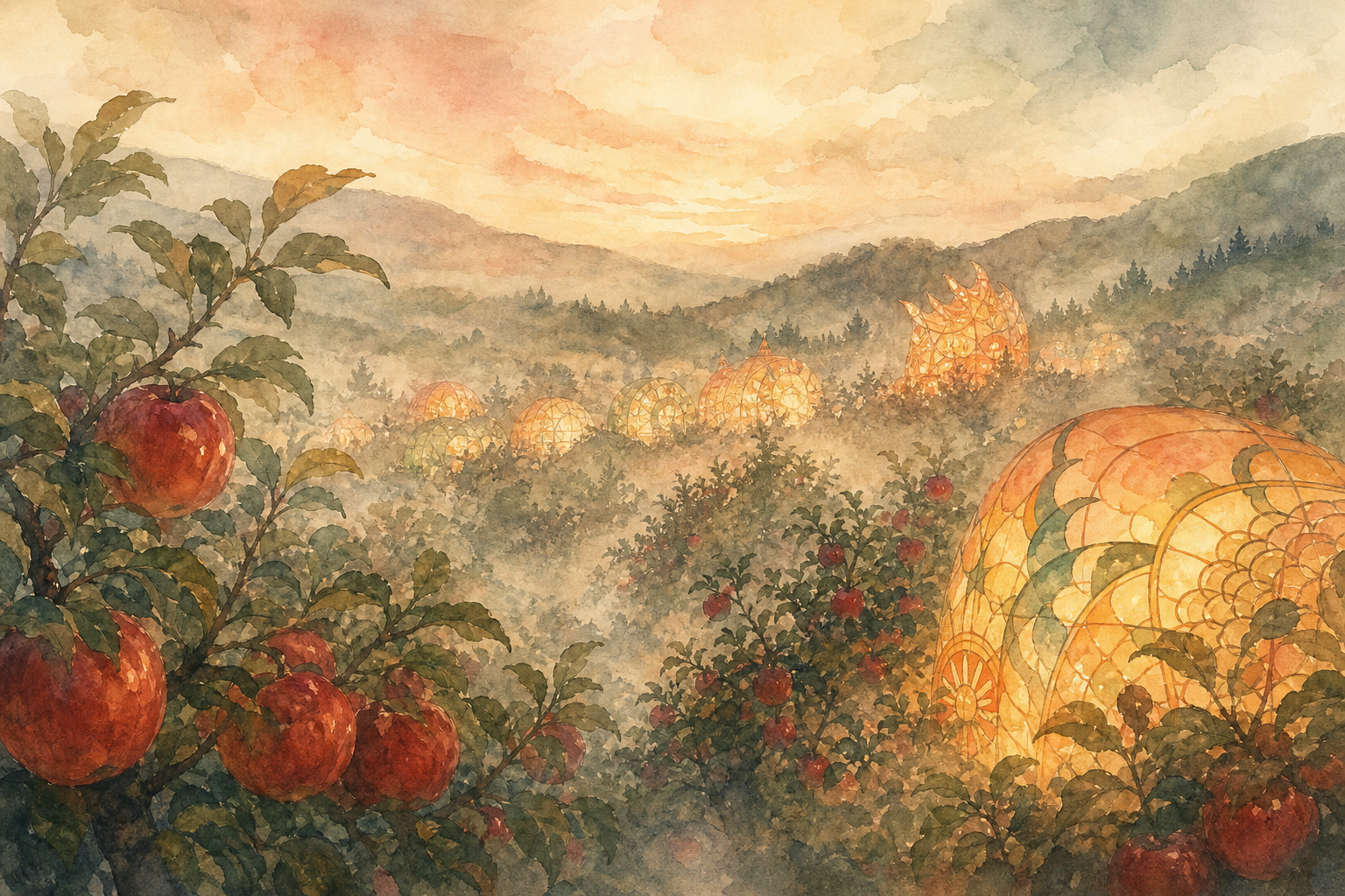 青森県を象徴する風景イラスト