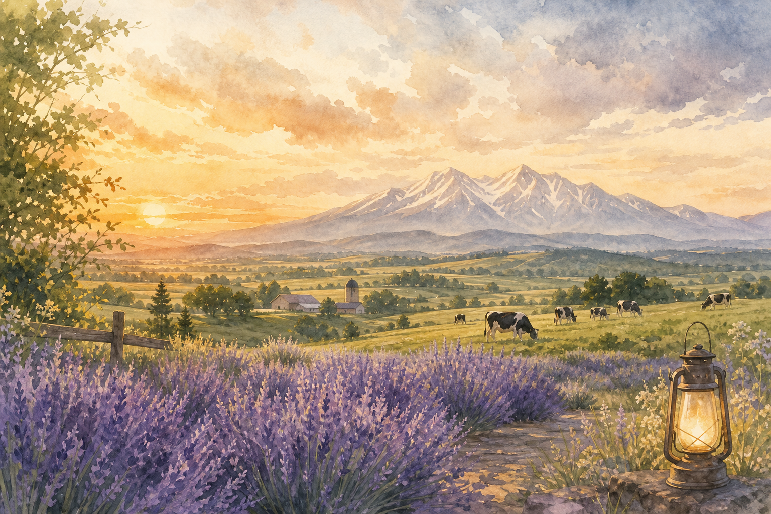 北海道を象徴する風景イラスト