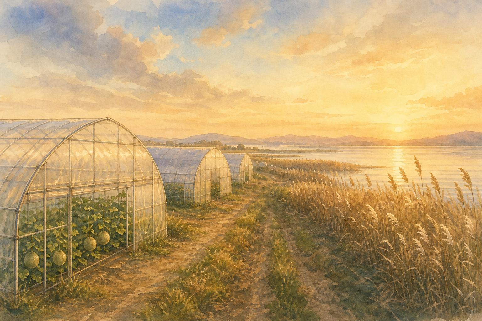 茨城県を象徴する風景イラスト