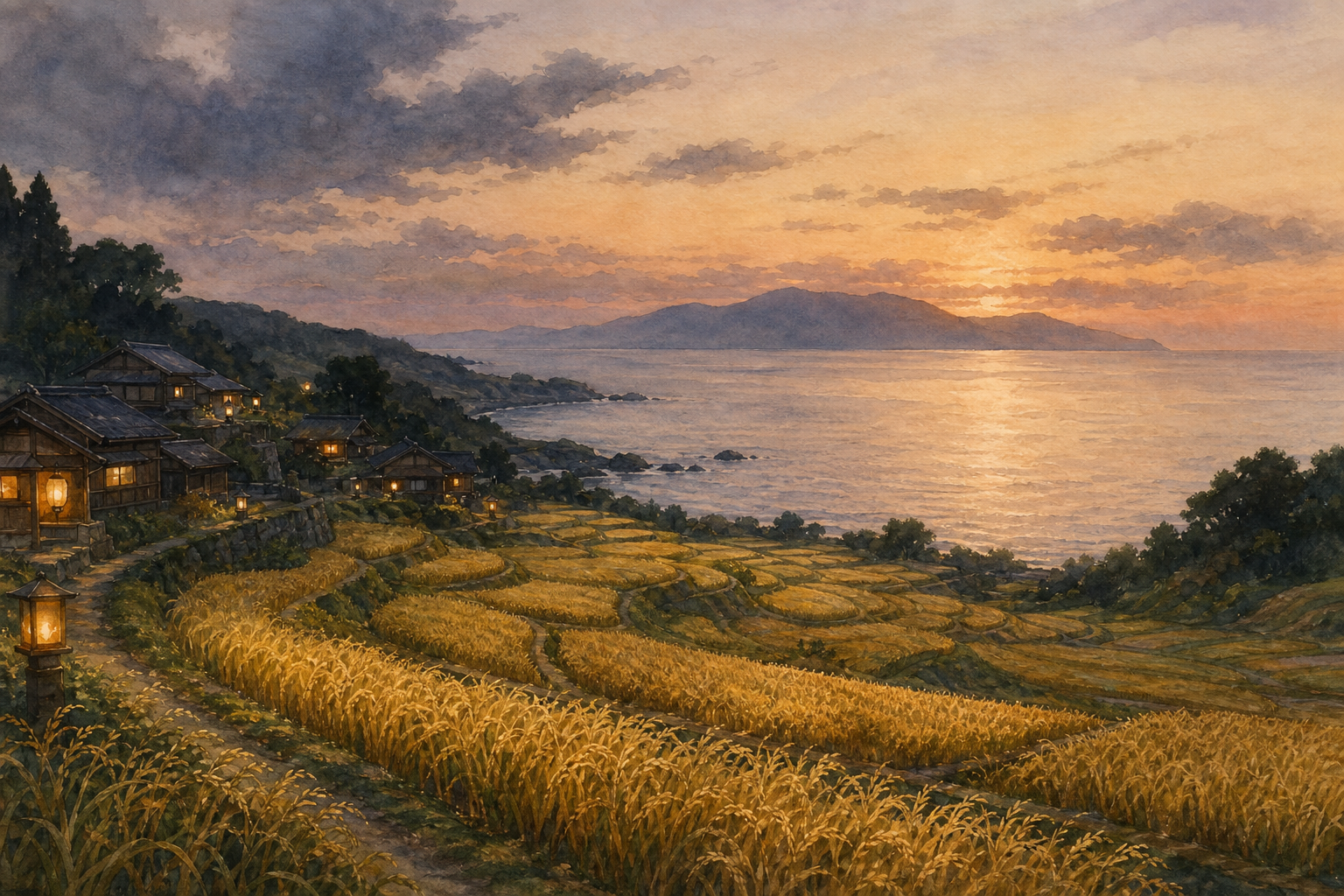 新潟県を象徴する風景イラスト