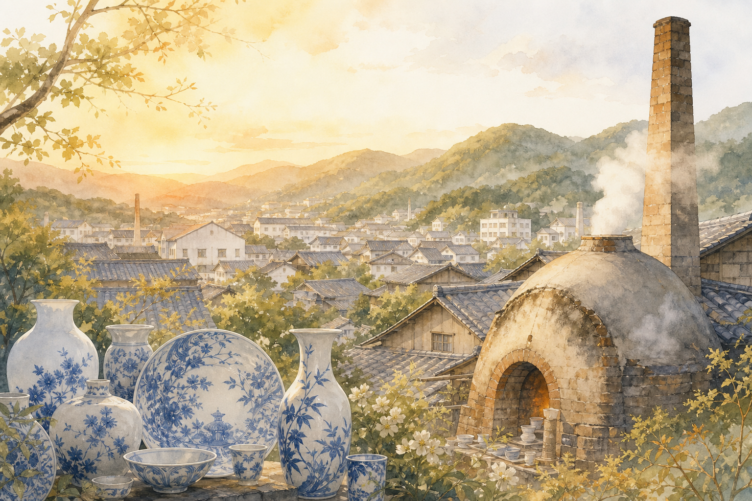 佐賀県を象徴する風景イラスト