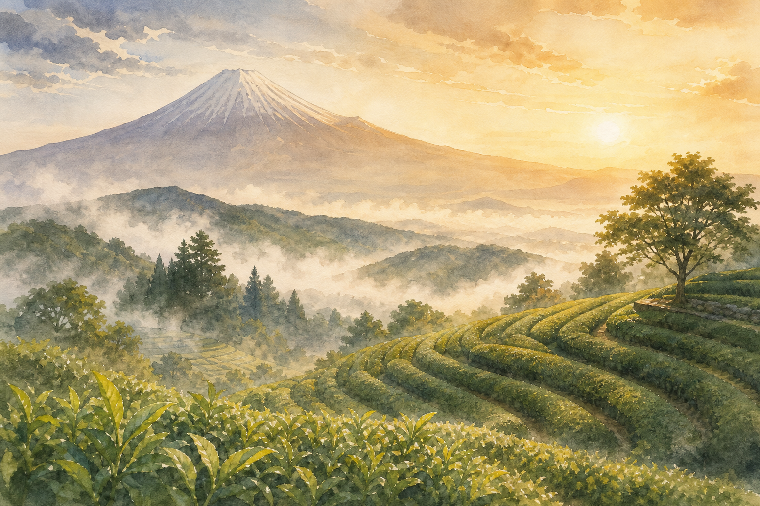 静岡県を象徴する風景イラスト